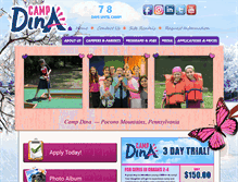 Tablet Screenshot of campdina.com